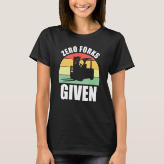 フォークを一切使わないフォークリフト Tシャツ