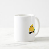 フォークを握っているかわいいcockatiel コーヒーマグカップ (正面右)