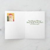 フォークアおもしろいートサンタハニーI'mホームクリスマス シーズンカード (内部)