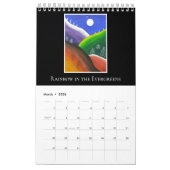 フォークアカラフルートフルムーンユニークインディアモス カレンダー (3月 2026)