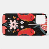 フォークアートのスカンジナビアカラフルの花模様 Case-Mate iPhoneケース (裏面 (横))