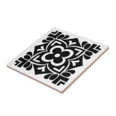 フォークアートの花開き タイル (側面)