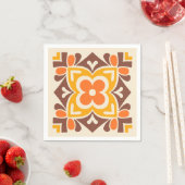 フォークアートの花 スタンダードカクテルナプキン (インサイチュ)