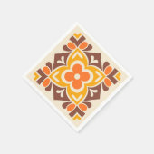 フォークアートの花 スタンダードカクテルナプキン (角)
