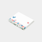 フォークアートの鳥と花 ポストイット®ノート ポストイット (アングル)