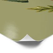 フォークアートアウルウッドランドコテージコアデザイン ポスター (コーナー)