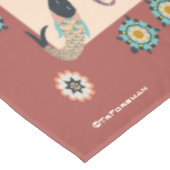 フォークアートアニマルズサウスウェストテーブルクロス テーブルクロス (アングル)