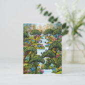 フォークアートアーリーアーリーモーニングバイロリエバレット葉書 ポストカード (スタンド正面)