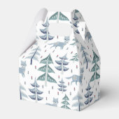 フォークアートウィンターキツネと木 フェイバーボックス (裏面サイド)