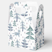 フォークアートウィンターキツネと木 フェイバーボックス (オープン)