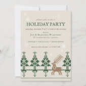 フォークアートウィンターフォレスト |ホリデーオープンハウス 招待状 (正面)