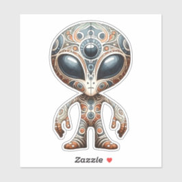 フォークアートエイリアンシール シール