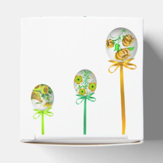 フォークアートエッグ(ウクライナインスパイアン) フェイバーボックス (上部)