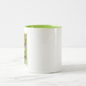 フォークアートエンジェルウィズドーブ ツートーンマグカップ (中央)