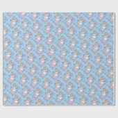 フォークアートエンジェルオブハートラッピング紙 ラッピングペーパー (フラット)