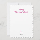 フォークアートエンジェルバレンタイン5 x7ホリデーフラットカード シーズンカード (裏面)