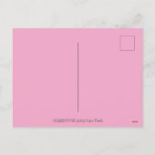 フォークアートエンジェル、猫とハート飛んでいるバレンタイン シーズンポストカード (裏面)