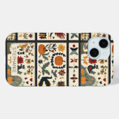 フォークアートオータムキルトパターン | 収穫素朴 Case-Mate iPhoneケース (裏面 (横))