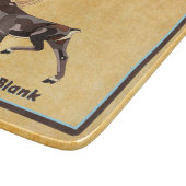 フォークアートカリブー/トナカイ カッティングボード (角)