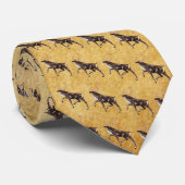フォークアートカリブー/トナカイ ネクタイ (ロール)