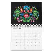 フォークアートカレンダー – SRF カレンダー (1月 2026)