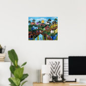 フォークアートカントリーLORI EVERETTポスター ポスター (ホームオフィス)