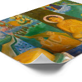 フォークアートカンボジア仏像 ポスター (角)