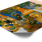 フォークアートカンボジア仏像 ポスター (角)