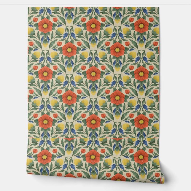 フォークアートガーデン壁紙 壁紙 (ほどく)