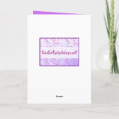 フォークアートキティキャットハッピーバースデー カード (裏面)