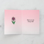 フォークアートキティ考えるキャッツアールズ カード (内部)