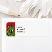 フォークアートキャッツクリスマスツリー ラベル (インサイチュ)