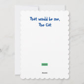 フォークアートキャットフラットバレンタインカード シーズンカード (裏面)