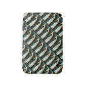 フォークアートクジラ バスマット (正面縦)