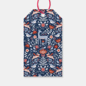 フォークアートクリスマスオーナメントギフトラベル ギフトタグ (裏面)