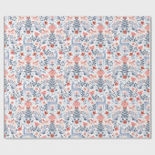 フォークアートクリスマスオーナメント ラッピングペーパー (フラット)