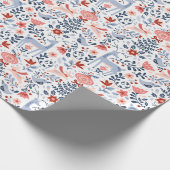 フォークアートクリスマスオーナメント ラッピングペーパー (角)