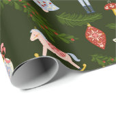 フォークアートクリスマスオーナメント ラッピングペーパー (ロールコーナー)