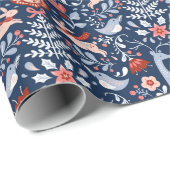 フォークアートクリスマスオーナメント ラッピングペーパー (ロールコーナー)