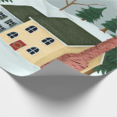 フォークアートクリスマスシーンラッピング紙 ラッピングペーパー (角)