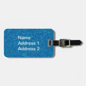 フォークアートグリーンマーメイド赤いハート列 ラゲッジタグ (正面横)