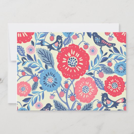 フォークアートサンキューカード サンキューカード (正面)