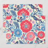 フォークアートサンキューカード サンキューカード (正面/裏面)