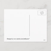 フォークアートサンタキッズクリスマススノーフレーク シーズンポストカード (裏面)