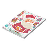 フォークアートサンタクロース ノートパッド (回転)
