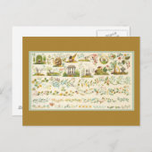 フォークアートサンプラー ポストカード (正面/裏面)