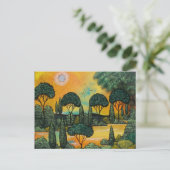 フォークアートジェントルモーニングバイロリエバレット葉書 ポストカード (スタンド正面)