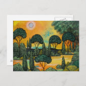 フォークアートジェントルモーニングバイロリエバレット葉書 ポストカード (正面/裏面)