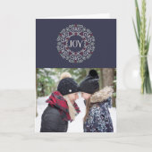 フォークアートジョイ |折り畳まれた休日の写真 シーズンカード (正面)