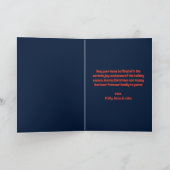 フォークアートジンガーブレッド&スノーフレーククリスマスホリデー カード (内部)